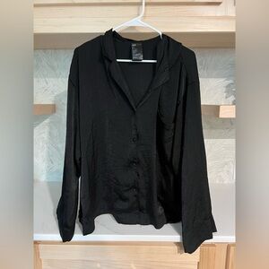 H&M Black Button Down Shirt